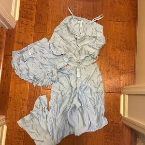 Athleta Light Blue Pajama Set